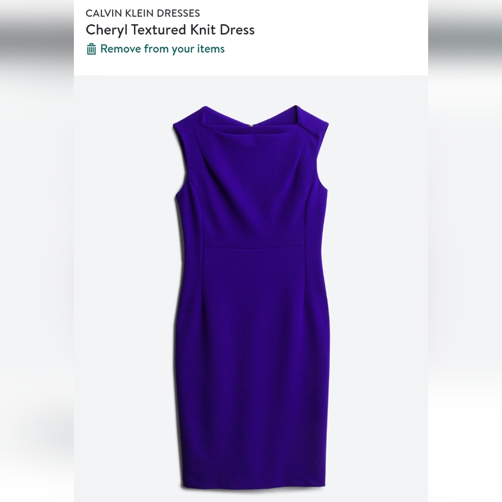 Stitch Fix Calvin Klein blue dress